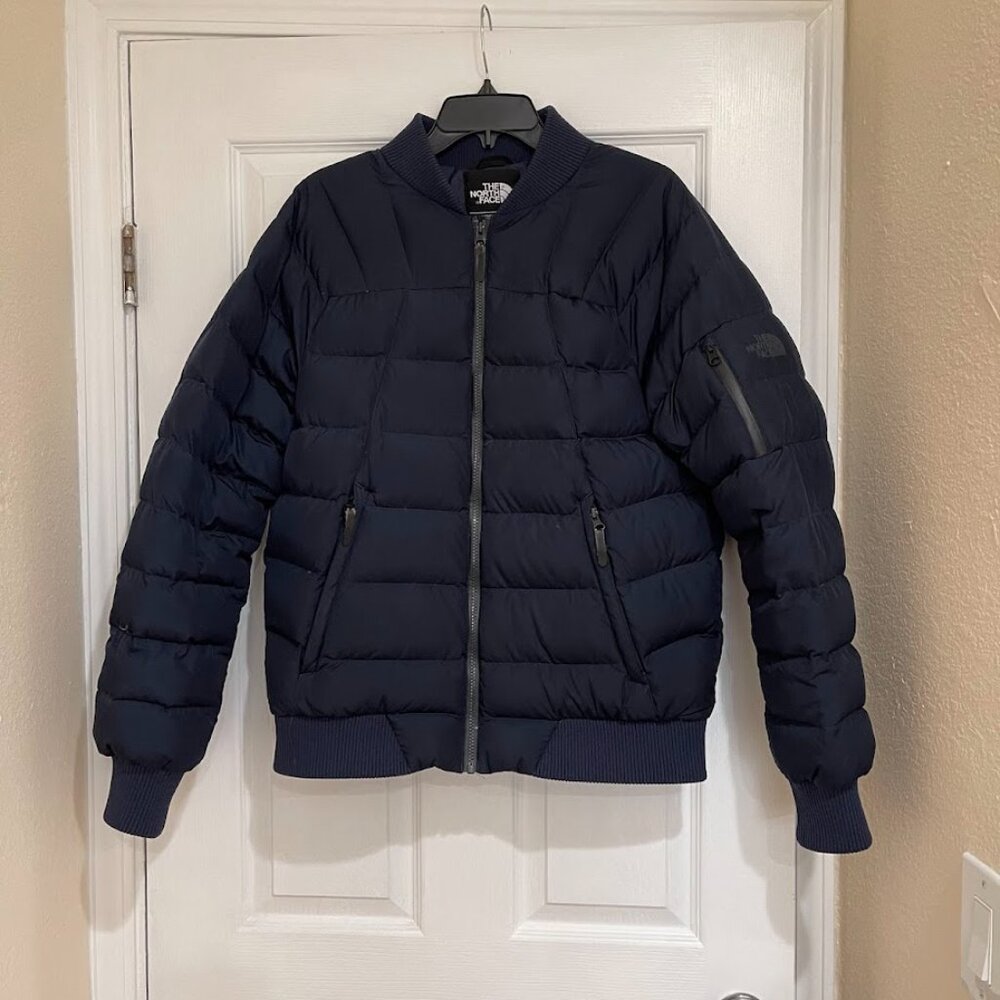 The North Face 550 Goose Down Puffer Jacket Men’s Sz M Navy Blue